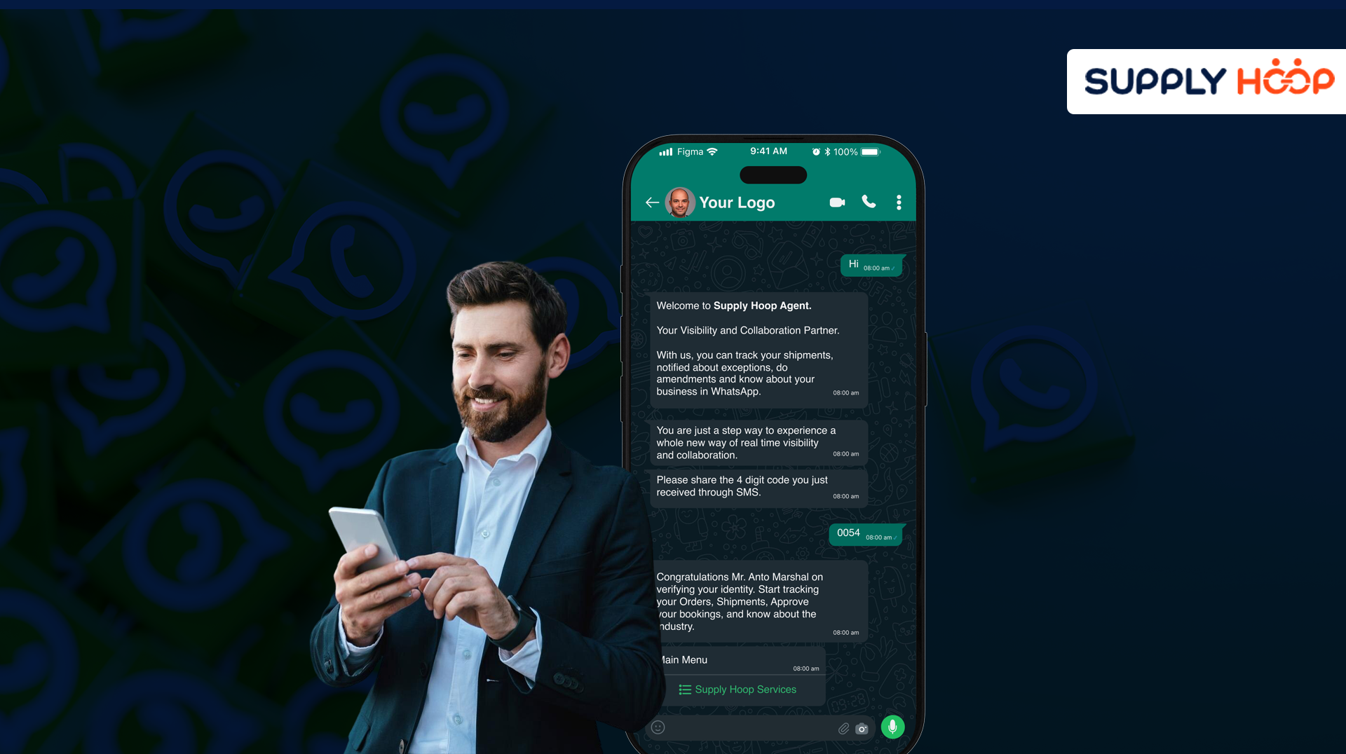 What makes WhatsApp integration so important for supply chain visibility?